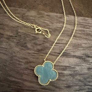 14k Gold Clover Necklace